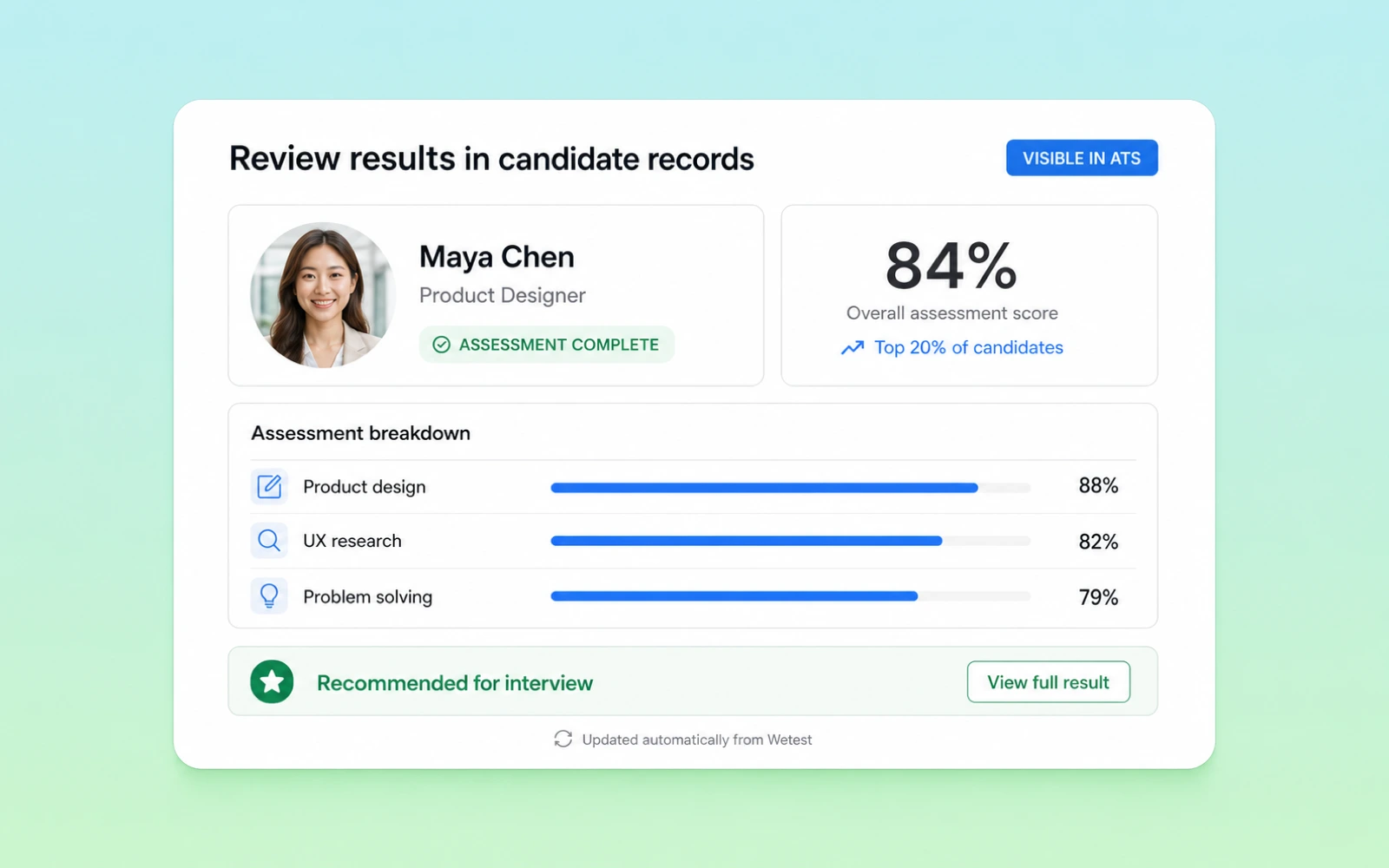 Review Results In Candidate Records