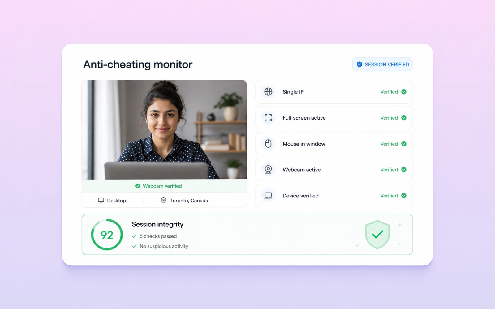 Anti-Cheating Monitor
