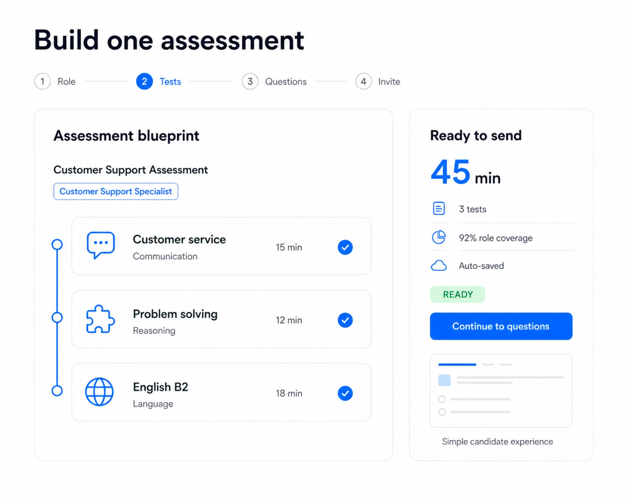 Pre-Screen Candidates With One Simple Assessment