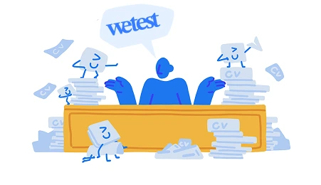 Wetest hiring illustration