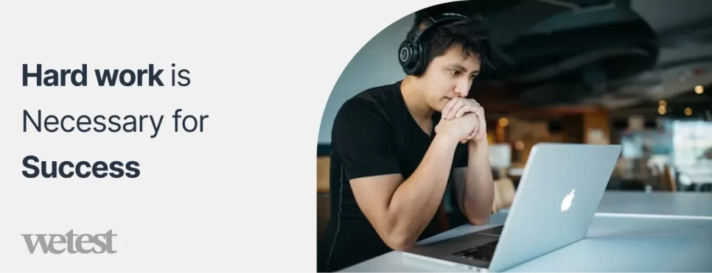 A man working with a laptop