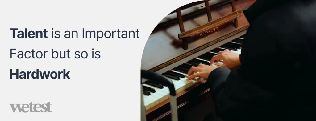 An unknown person playing the piano