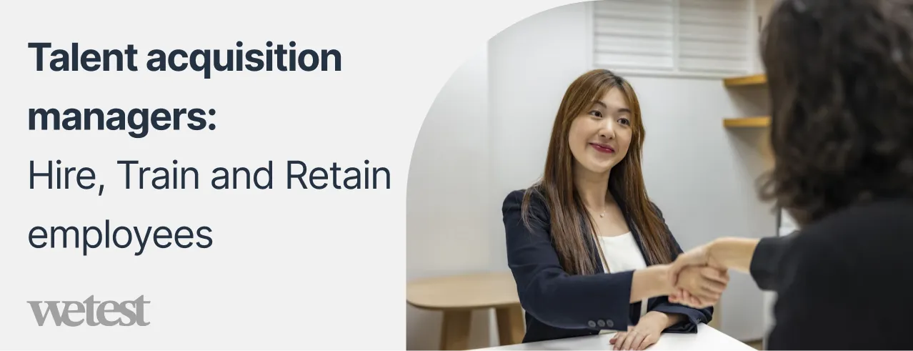 Talent acquisition managers interviewing someone