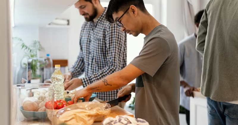 Make food and drink together at work