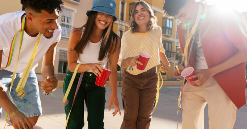 students having fun