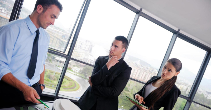 an office meeting
