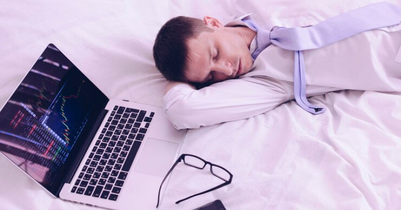a person sleeping