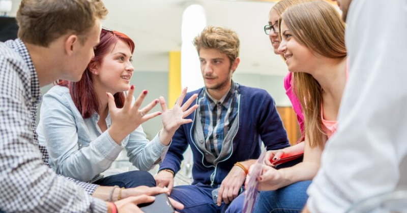 students playing fun games