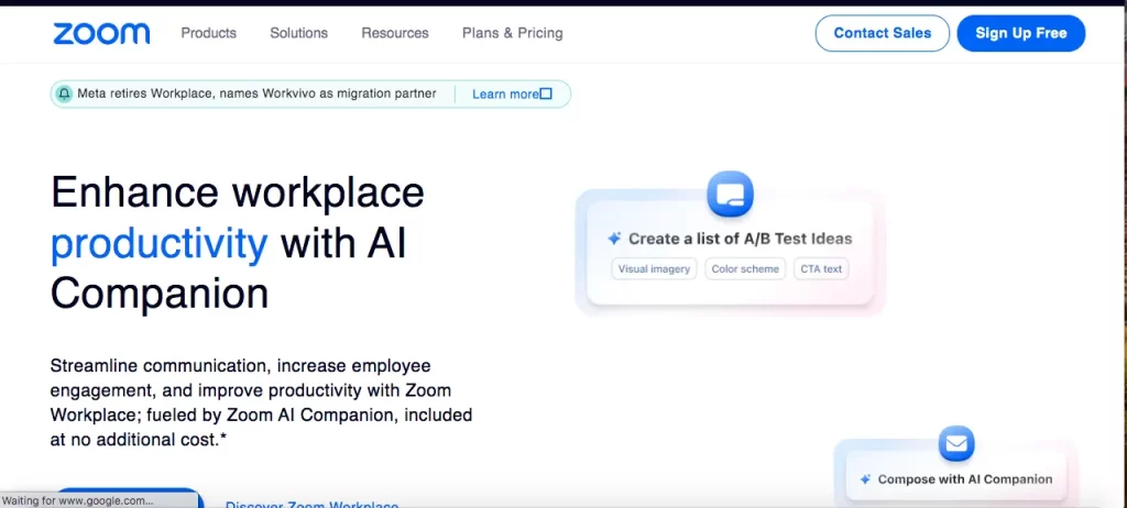 Zoom virtual meeting tool