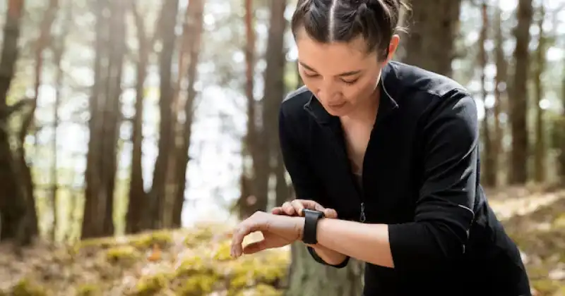 a person using fitness tracker