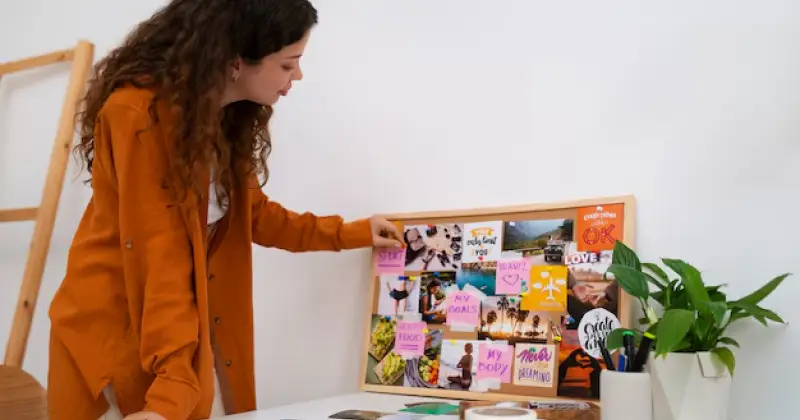 a gratitude board in office