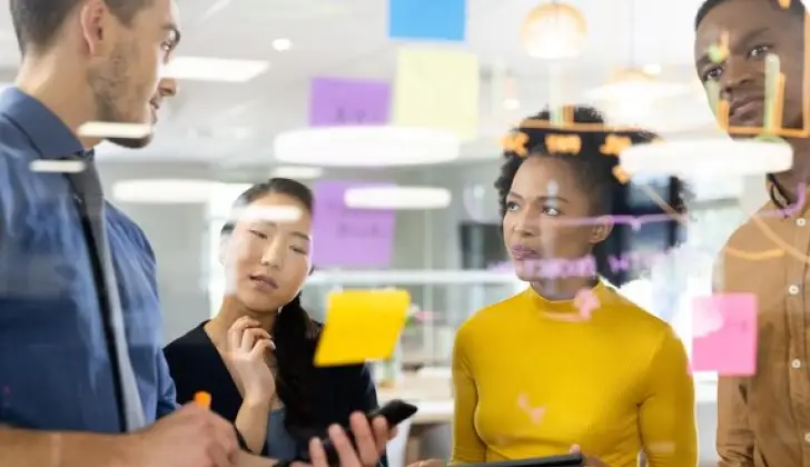 team members trying to achieve process innovation