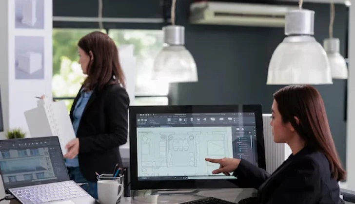 employees working on project control process