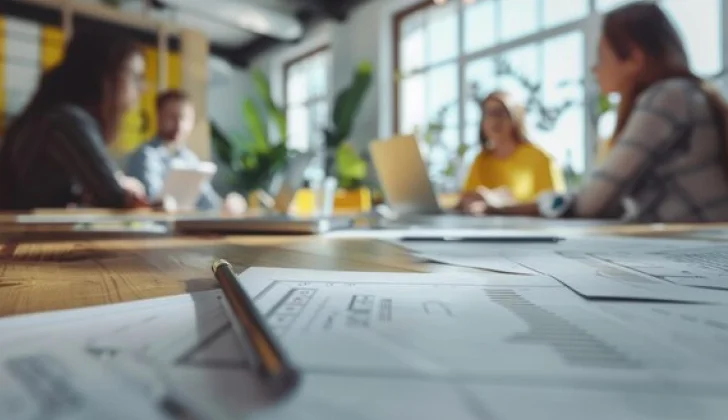 a project management meeting