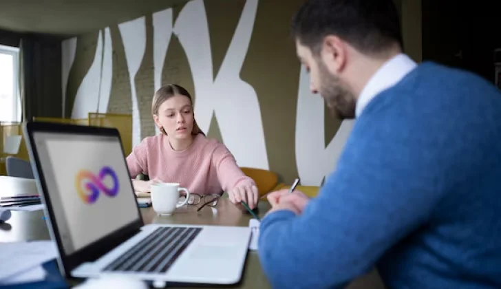 team members working on personal branding