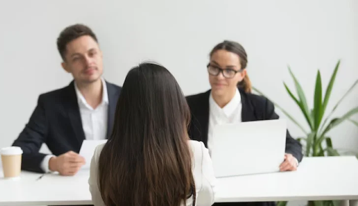 a job interview