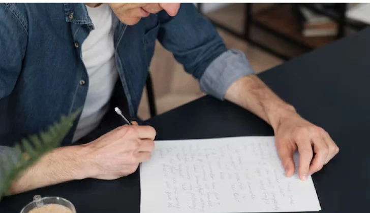 an employee writing a notice letter