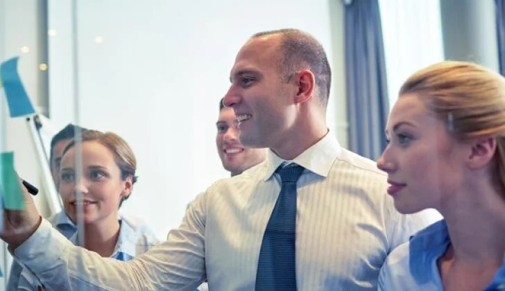 a leader education employees at work