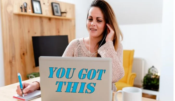 an employee working with a laptop