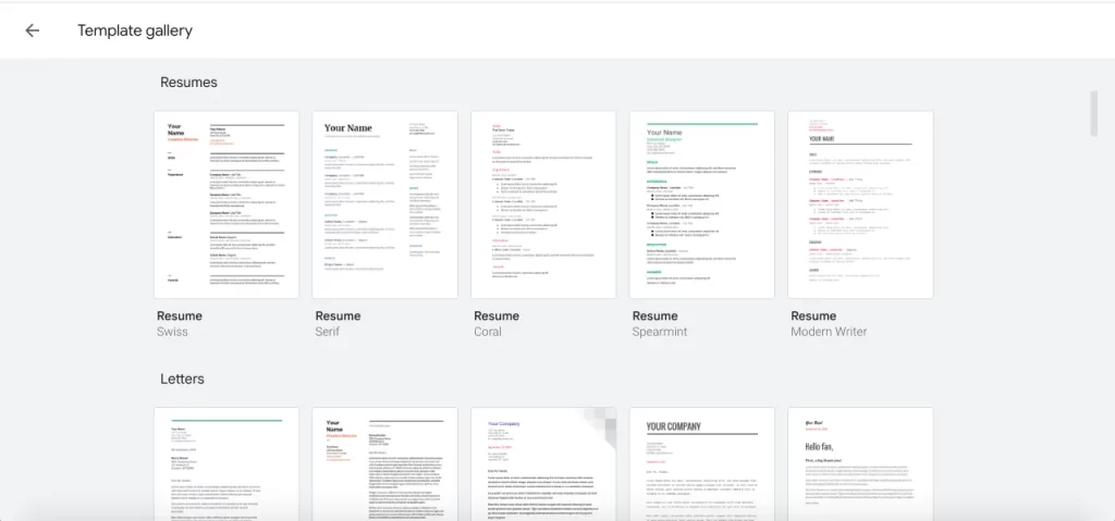 check different resumes