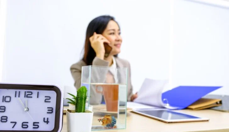 a girl talking on the phone