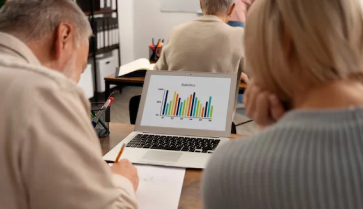 employees analyzing task performance