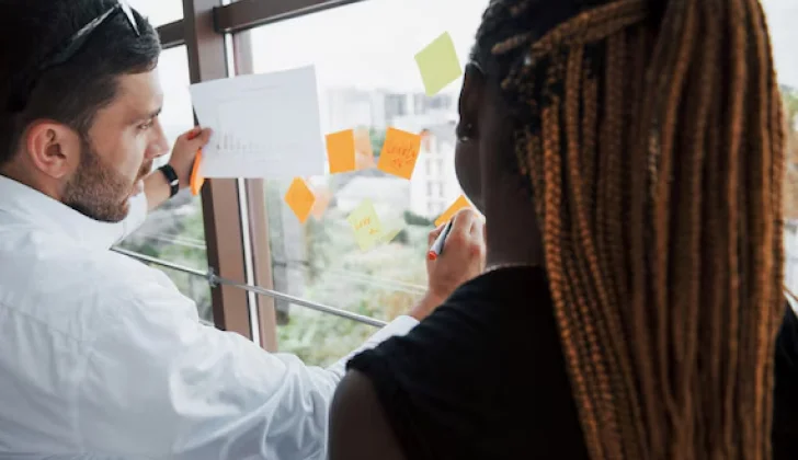 team members working on a project