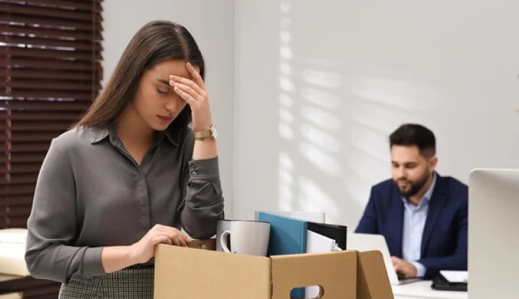 an sad employee because of getting fired