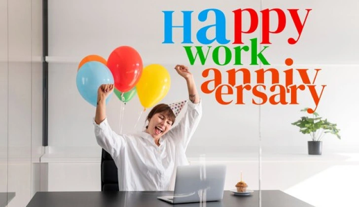 an employee feeling excited at work