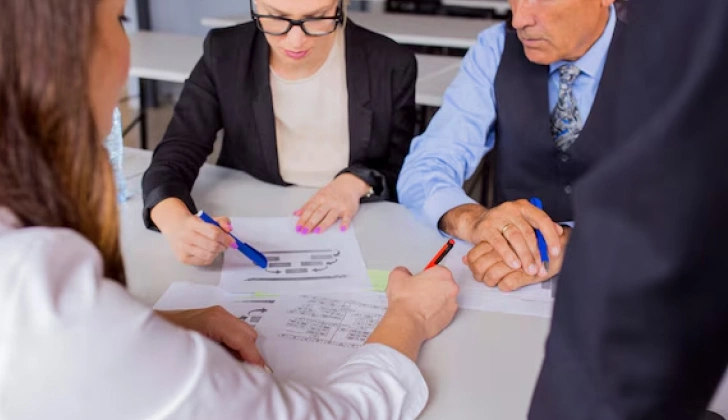 an employee signing a work contract