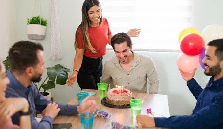 some people having a birthday party