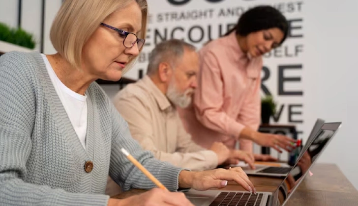 elder employees in the office