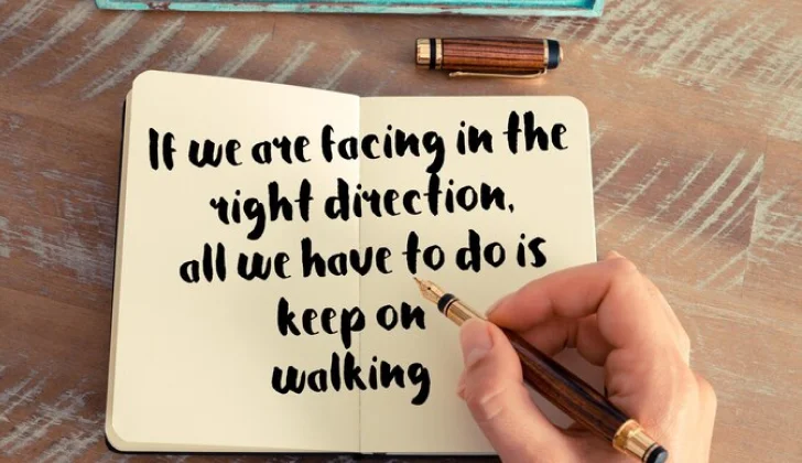 an Inspirational quote