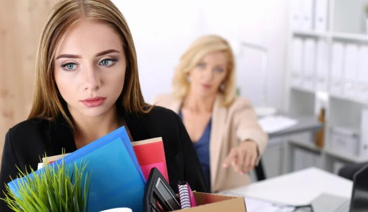 an employee in HR room