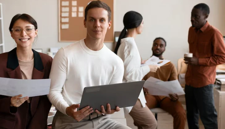 a workplace with diverse team members