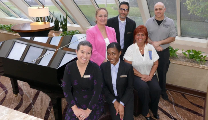 Hilton employees together
