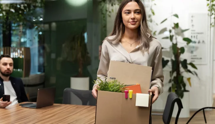 an employee leaving work