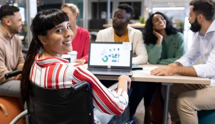 a workplace with diverse employees