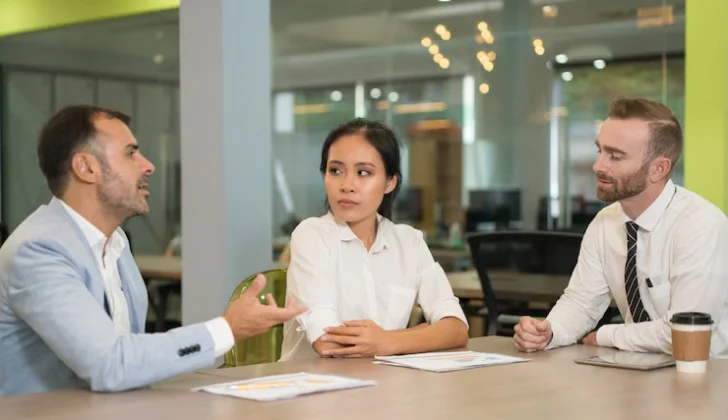 some employers discussing about an exit interview