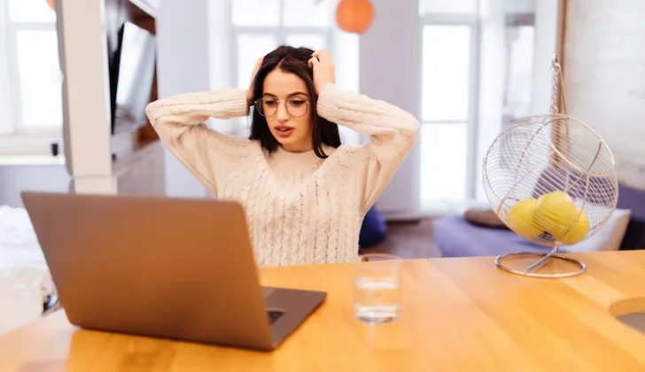 a confused employee at work