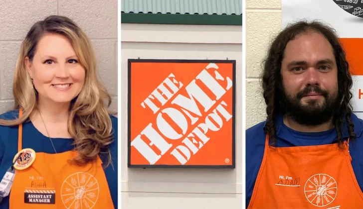 two home depot employees