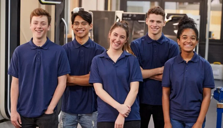 some happy employees at work