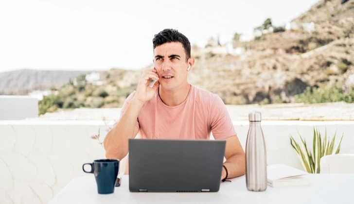 a person working outdoors