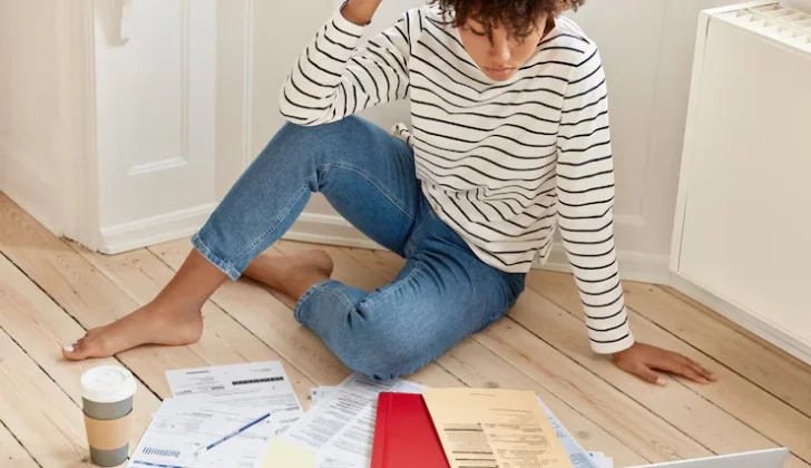a person checking some legal papers