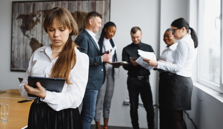 a group of team members at a meeting