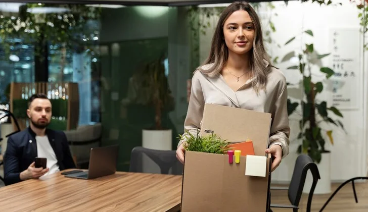 an employee leaving work