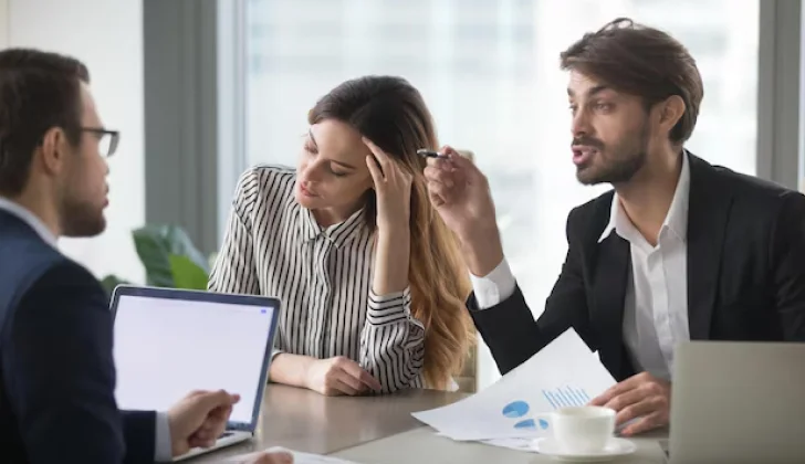 team members having an argument