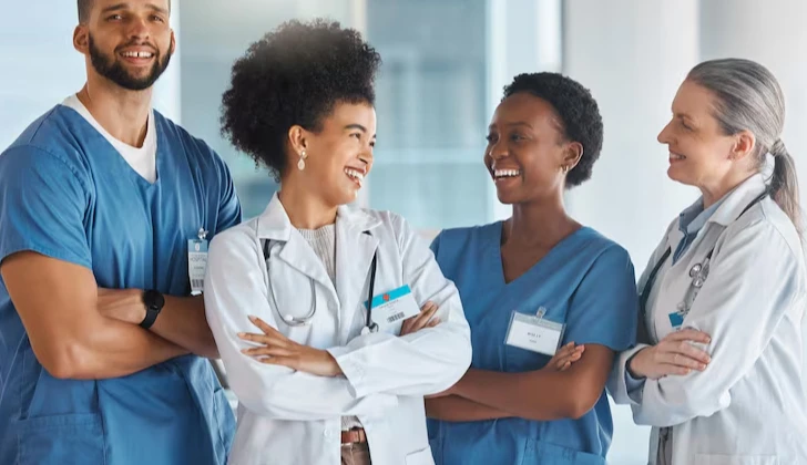 employees in healthcare field