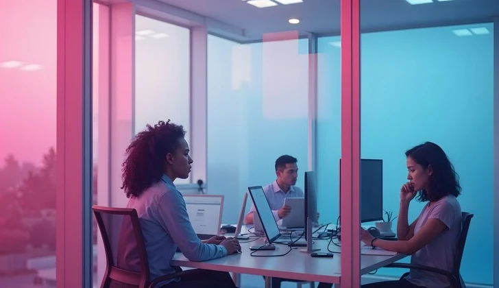 a modern workplace