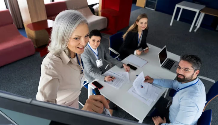 an employer providing employees training